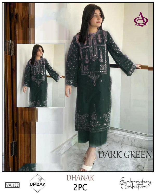 ❄️ Winter Collection – Asling® Dhanak Embroidered 2-Piece Set